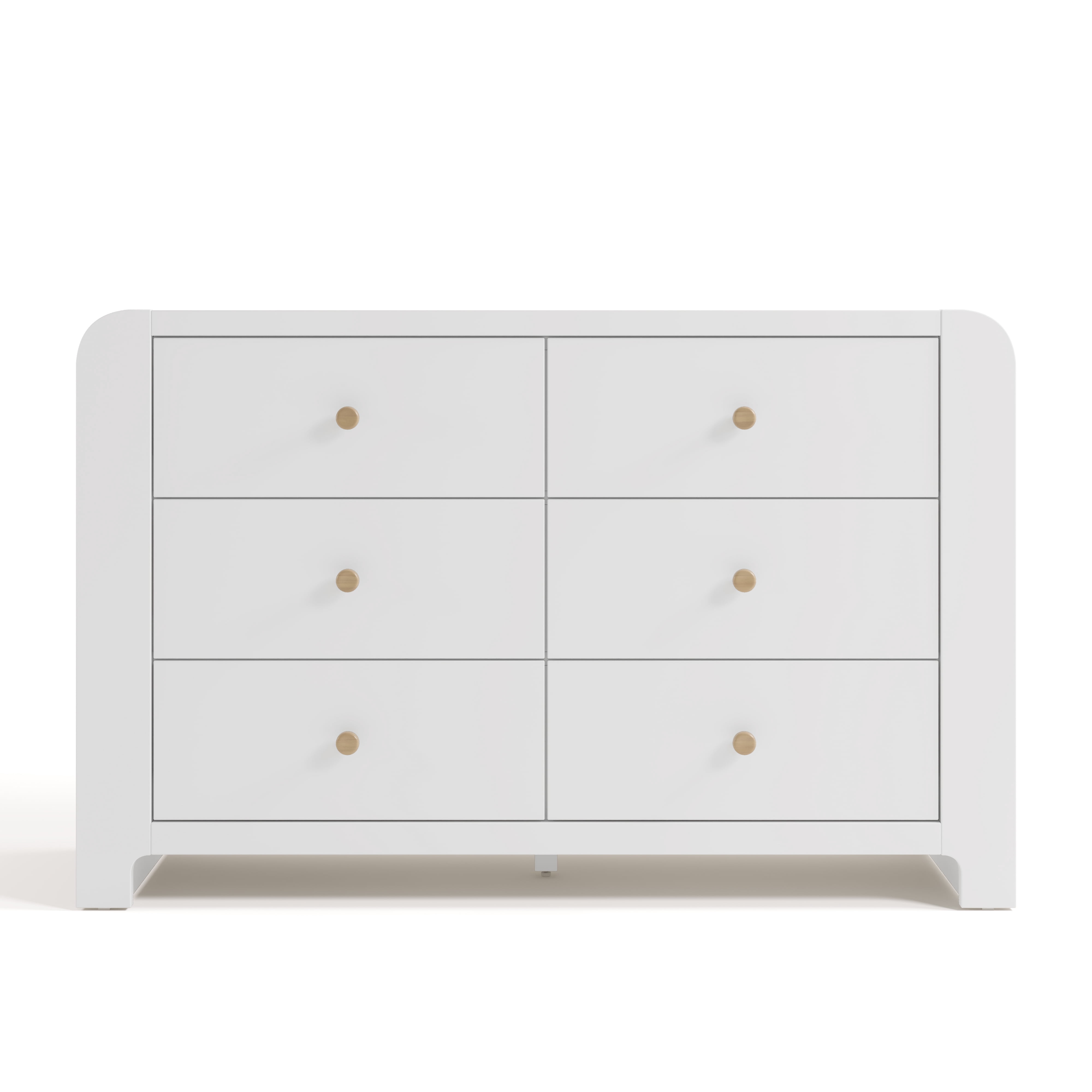 Graco Read-with-Me 6 Drawer Chest with Bookshelves, White with Driftwood