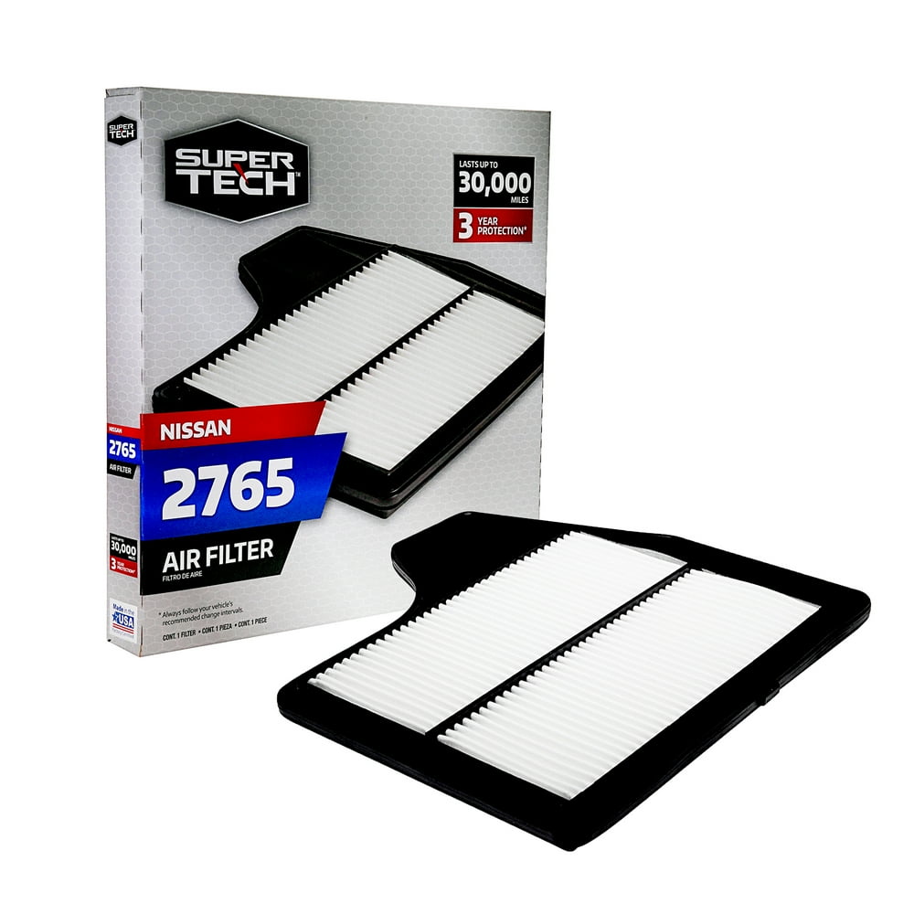 SuperTech 2765 Engine Air Filter, Replacement Filter for Nissan