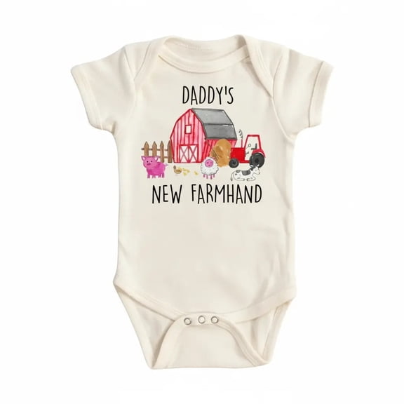 Farm Hand Newborn Baby Bodysuit