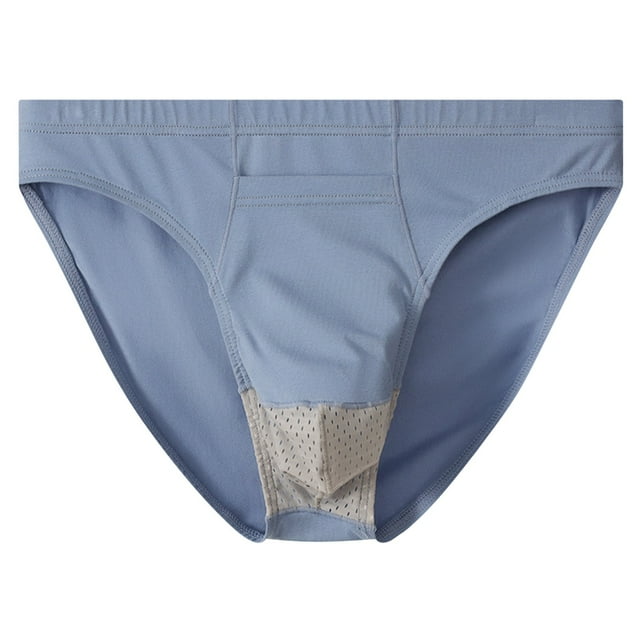 StSilkitty Mesh Briefs for Men Low Rise Breathable Stretch Underwear Lightweight Soft Breathable Bikini Underpants