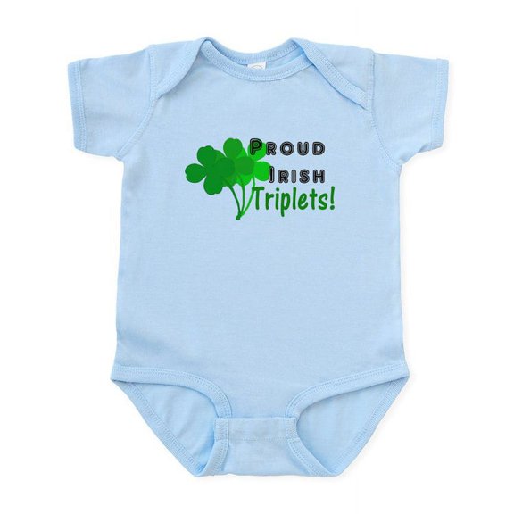 CafePress - Proud Irish Triplets Infant Bodysuit - Baby Light Bodysuit, Size Newborn - 24 Months