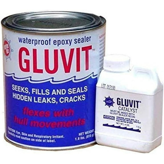HTYSUPPLY RM330K Gluvit Waterproof Epoxy Adhesive, 1.8 lbs