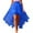 Blue, variant on Angala Colorful Layered Mesh Skirt Asymmetrical High Waist Elastic Waistband Flowy Chiffon Tiered Ruffle Hem Design Beautiful Casual Women's Skirt