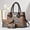 001, variant on 3-in-1 Patchwork Women Handbag Bundle, Vintage Faux Leather Top Handle Satchel, Multi-Piece Shoulder Crossbody Bag Set for Casual & Office Use