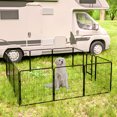 thumbnail image 5 of KAAYEE 32" Height Foldable Heavy Metal 12-Panel Dog Playpen with Doors for Dogs, 5 of 10