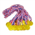 thumbnail image 4 of Juego de Trofeos y Medallas de 96 Piezas, Copa de Trofeo de PláStico Dorado de 24 Piezas y Medallas de 24 Piezas para Premios Deportivos para NiñOs, Favores de Fiesta, 4 of 6