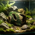 thumbnail image 6 of Plastic Cave Hideout with Basking Terrace for Turtle Lizard Aquarium Tank Decoration Climbing Shelter, 6 of 6