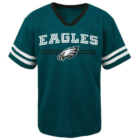 Toddler Midnight Green Philadelphia Eagles Mesh Jersey V-Neck T-Shirt