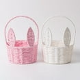 thumbnail image 4 of Easter with Handle Easter Rabbit Vine Weaving Picnic with Rabbit Ears Straw Wicker Easter Egg Candy Suitable for Egg Party Supplies Easter, 4 of 6