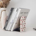 thumbnail image 4 of Pofeuu Strawberry Print Large Bookend Hold Heavy Books- Wood Bookends for Heavy Books Heavy Duty Book Ends Wood Bookends for Office Desk Non-Skid, 4 of 7