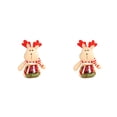 thumbnail image 3 of Yuarrent Plush Kids Christmas Candy Jar Portable Box Sweet Office Xmas Sugar Bottle Themed Gift Cute Replacement Container Alce 2piezas Yuarrent CBP101980, 3 of 5