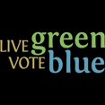 thumbnail image 3 of CafePress - Live Green Vote Blue Men's Dark Pajamas - Men's Dark Loose Fit Cotton Pajama Set, 3 of 7