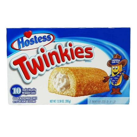 HOSTESS TWINKIES, Creamy Golden Sponge Cake, Individually Wrapped - 13.58 oz, 10 Count