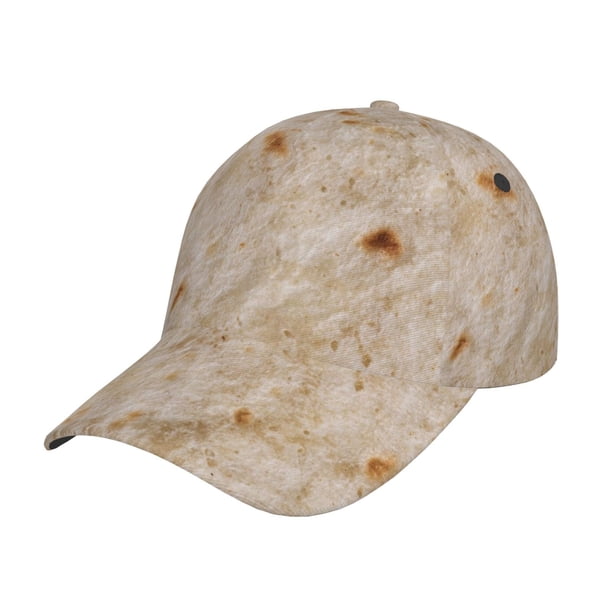 Balery Tortilla Gorra de béisbol de tamaño ajustable para correr, entrenar y actividades al aire libre. Gorra de papá para todas las estaciones.