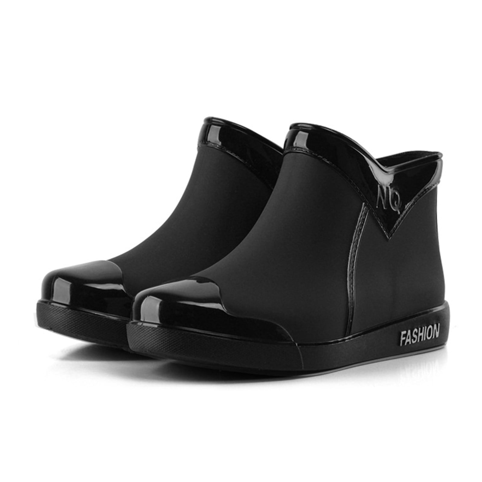 2025 Ladies Short Rain Boots Overshoes Rain Boots Waterproof Garden Shoes Non Dog Shoes Men Ladies Comfortable insole Lightweight Ankle Rain