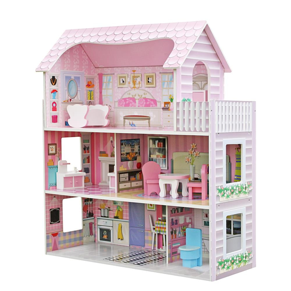 barbie wooden doll house