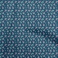 thumbnail image 1 of oneOone Rayon Blue Fabric Floral Ditsy Fabric For Sewing Printed Craft Fabric By The Yard 56 Inch Wide, 1 of 4