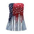 thumbnail image 3 of Women 250th Anniversary USA Shirt Women Patriotic Independence Day Shirt Women Strapless Casual Tube Top, 3 of 7