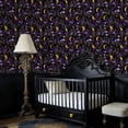 thumbnail image 4 of Magic Peel and Stick Wallpaper Enchanting Design Crescent Moons Mushrooms Sparkling Wall Mural 17.7in x 9.8ft Self Adhesive Removable Wall Paper Renter Friendly Wallpaper for Kids Bedroom Living Room, 4 of 8