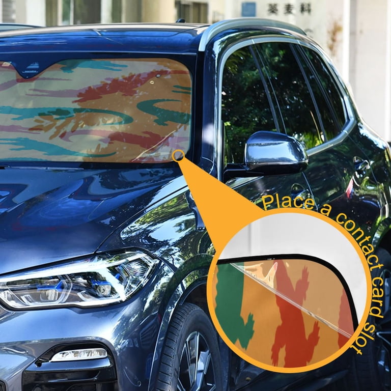 Foldable Car Windshield Sunshade UV Sun Visor Protector Blocks UV Rays ...