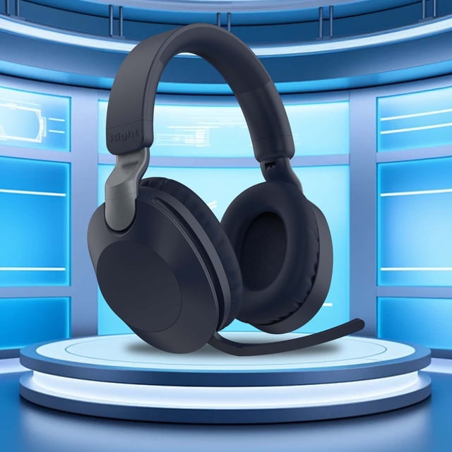 Wireless Headset With Large Battery Capacity Bluetooth Connectivity For Gaming Business And Telecommunications