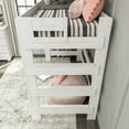 thumbnail image 3 of Max & Lily Solid Wood Modern Farmhouse High Loft Bed, Twin Bed Frame For Kids, White Wash, 3 of 9