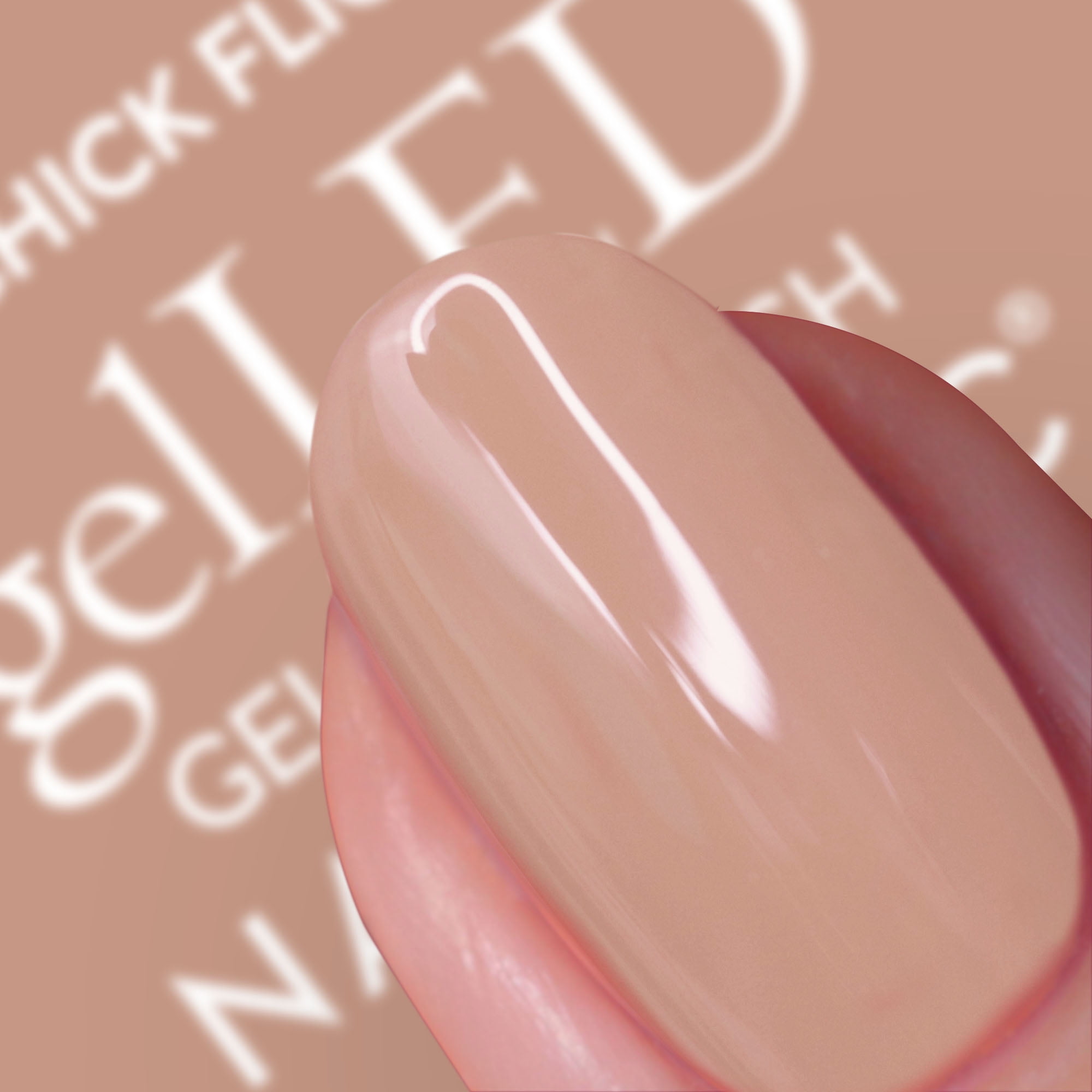Nails.INC x Sensationail GelLED Gel Nail Polish, Chick Flick, Beige Nude, 0.33 fl oz