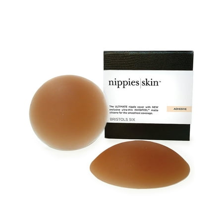

NIPPIES Nipple Covers for Women – Adhesive Silicone Pasties with Travel Box Coco Small