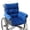 Blue, variant on Wheelchair Cushions ,Tailbone&Back Support ,Armrests Comfortable Wheelchair Accessories ,Prevent Pressure Sore, Suit 16'' long  Armrest Pads,Non-Slip 4 Straps(Navy)