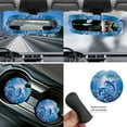 thumbnail image 5 of Yuyamidu Dolphin Front Back Car Seat Covers Full Set of 14 Blue Steering Wheel Cover Center Console Cover Seat Belt Cover Gear Shift Knob Cover Handbrake Cover Cup Holders, 5 of 7