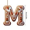 thumbnail image 2 of Adornos Navideños Colgantes con 26 Letras para Árbol de Navidad, Adornos Navideños Personalizados para Hacer Tú Mismo, Decoración Navideña, Decoración Colgante para Árbol de Navidad., 2 of 5