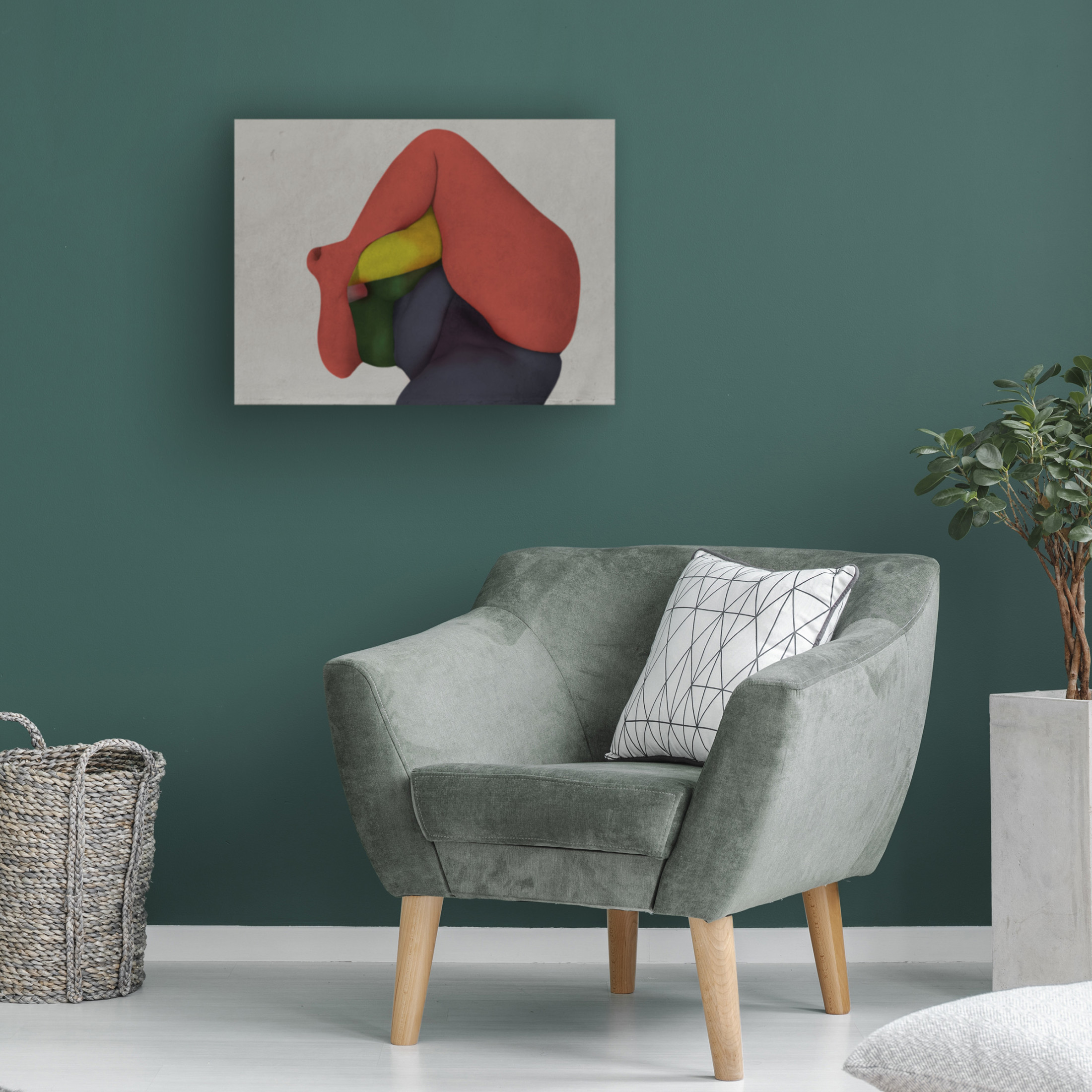 Canvas Wall Art - Nel Talen 'Nature Morte 3' Wall Art for Living Room, Bedroom, or Office Décor by Trademark Fine Art - 47 x 35 Inches