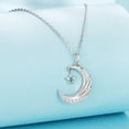 thumbnail image 2 of Collar Luna Estrella Bañado en Plata, 2 of 8