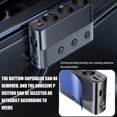thumbnail image 5 of Divisor de encendedor de cigarrillos para automóvil, Cargador de automóvil de 3 enchufes con puertos de carga PD/QC 3.0, 3 interruptores independientes USB de 128 W 12 V/24 V Adaptador divis, 5 of 5