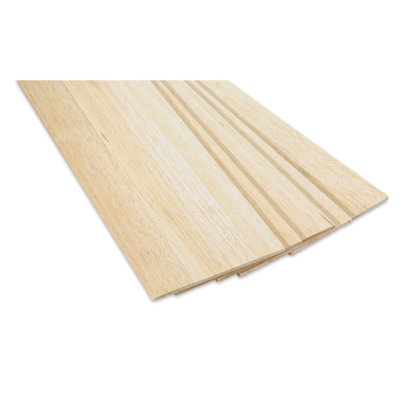 Bud Nosen Balsa Wood Sheets - 3/16" x 6" x 36", Pkg of 5