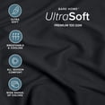 thumbnail image 4 of Bare Home 2-Pack Fitted Sheets - Premium 1800 Collection - Ultra-soft - Deep Pocket - Short Queen, Black, 4 of 7