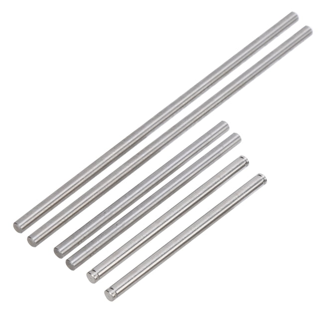 Varilla de eje redonda, brazo de suspensión delantera de acero inoxidable, pasador redondo para coche TRAXXAS UDR 1/7 RC