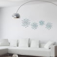 thumbnail image 4 of Blue Metal Starburst Wall Sculpture Set of 4 Home Decor Accents, 4 of 7