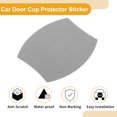 thumbnail image 4 of Unique Bargains 4 Pcs 79x89mm Universal 3D Car Door Cup Protector Sticker - Car Auto Door Handle Protective Film Anti-Scratches - Grey, 4 of 6
