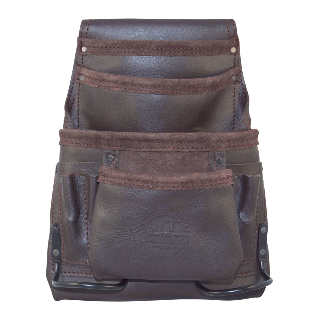 McGuire Nicholas 10 Pocket Electrician’s Tool Pouch H-526 Oil Tanned Brown 