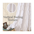thumbnail image 4 of 2X Ruffle Shower Curtain Home Decor Soft Polyester, Decorative Bathroom Accessories Great for Showers and Bathtubs, 4 of 4