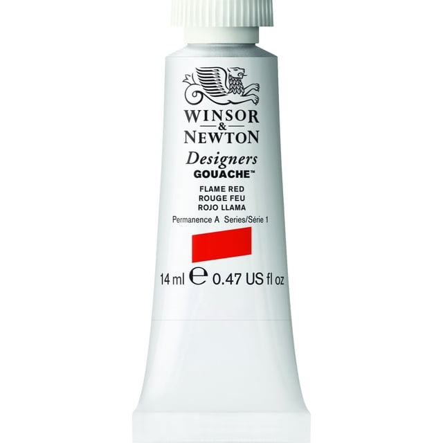 Pintura Gouache para Diseñadores Winsor & Newton 14ml Rojo Llama