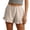 04# Brown, variant on Cotton Boxer Shorts for Women Casual Summer Pajama Lounge Sleep Cute Y2K Plaid Shorts Beach Bottoms Gray M