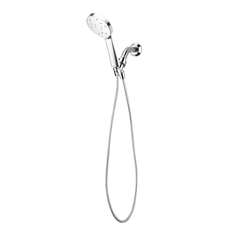 Kiri Low Flow 1-Spray 6 in. 40% Water Saving 1.5 GPM Shower Head Satinjet Patented Technology, Chrome Kiri Low Flow 1-Spray 6 in. 40% Water Saving 1.5 GPM Shower Head Satinjet Patented Technology, Chrome