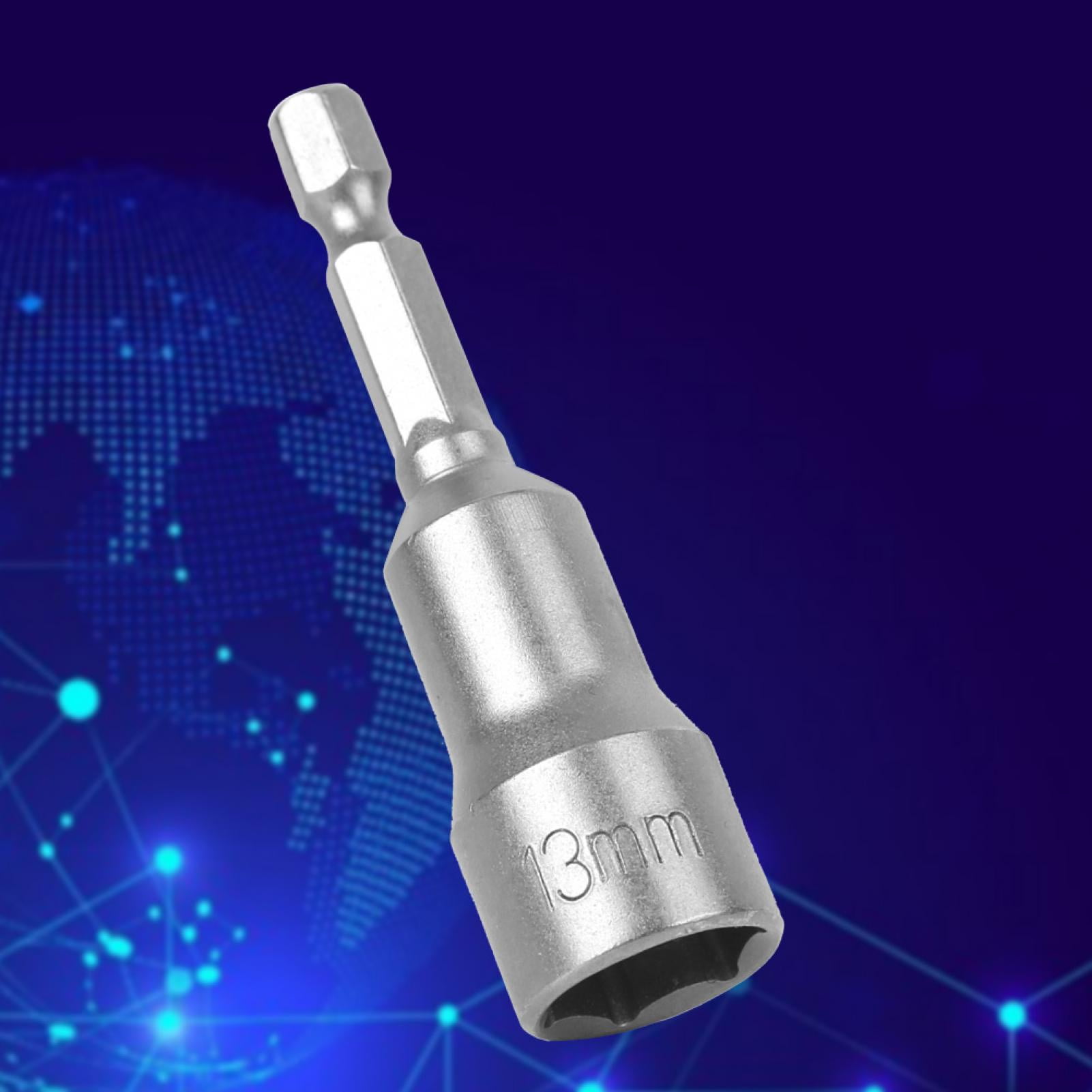 5Pcs 13mm Hex Shank Power Nut Driver Set, Drill Bit Adapter, For