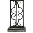 thumbnail image 3 of 29 Inch Industrial Table Lamp, Linen Shade, Stacked Pedestal Base, Black- Saltoro Sherpi, 3 of 4