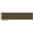 thumbnail image 3 of Ambesonne Leafy Pattern Fabric by the Yard Upholstery, Leaves Motif Pattern, 1 Yard, Pale Olive Green Plum, 3 of 5