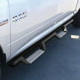 thumbnail image 2 of Westin Automotive Nerf Bar 56-135652 HDX; With Drop Down Steps; 3 Inch Square Straight; Powder Coated; Black; Stainless Steel; With Welded End Caps; Rocker Panel Mount, 2 of 11