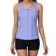 thumbnail image 4 of Traje de baño conservador de dos piezas para mujer, tankini, con sujetador acolchado, sin mangas, cuello redondo, estampado informal, traje de baño de dos piezas para mujer, trajes de baño tankini par, 4 of 9