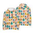 thumbnail image 6 of Bingfone Small Animals with Knit Hat Pattern Men's Drawstring Hoodie Long Sleeve Pocket Sweatshirts-3X-Large, 6 of 6